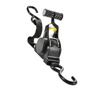 Auto Ratchet Straps - Retractable Tie Down, Self Winding Tensioner with Sturdy Steel Hooks, Automatic Recoil Webbing System, Ideal for Boat Trailer Workplace