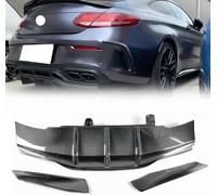 Auto Rear Bumper Spoiler for Benz C63 AMG S Coupe 2 Door 2015-2021 Trunk Spoiler Rear Diffuser Lip Bumper Exterior Accessories