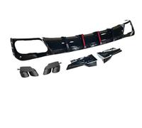 Auto Rear Diffuser For BMW G05 X5 2019-2025 Style PP Rear Bumper Lip Diffuser 5 Side Splitters Winglets Body Kit(Diffuser ExhaustTips)