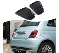 Auto Rear Tail Light Lamp Cover Trim Compatible with Fiat 500 2016-2025 ABS Car Taillight Molding Protection Cover Exterior Accessories (Piano Black)