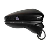 Auto Rearview Mirror Assemblys Auto Fold Rearview Mirror Assembly Heated Glass Turn Signal Lights For A6 For Quattro S6 2019-2022 Complete Wing Mirrors(Black,8 Wire Right)