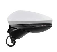 Auto Rearview Mirror Assemblys Auto Fold Rearview Mirror Assembly Heated Glass Turn Signal Lights For A6 For Quattro S6 2019-2022 Complete Wing Mirrors(WHITE,12 Wire Left)