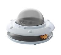 Auto Regulating Cats Exercise Wheel Slow Release Snacks Dispensing Device With Multiple Motion Models Sensors Controlled Cats Activity Feeders