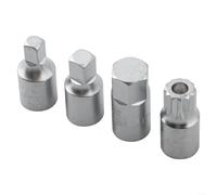 Auto Repair Gearbox Screw Wrench Set Oil Sump Drain Socket Wrench 38 Drive for M16, H17, S8, S10 Pack of 4