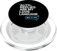 Auto Replies Are My Love Language - Workplace Humor PopSockets PopGrip for MagSafe