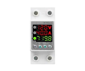 Auto Reset Safety Device with Overcurrent, Over Voltage, Power Consumption, Electrical Surveillance, Security, Smart Noise, Track Mount Rise Protector