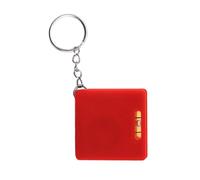 Auto Retract Small Tape Measure Featuring Bubble Levels 1, Red