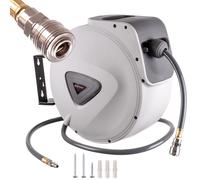 Auto Retractable Wall Mounted Garage Air Hose Reel with Hose 20m 9,5mm