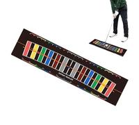 Auto Return Putt Trainer - Guided Distance Markers, Alignment Practice Aid | Velvet-Feel Green surfaces, Boosts Confidence and strokes Rhythm, Perfect for UK Indoor Rooms, Quiet Continuous Training To