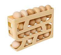 Auto Rolling Egg Dispenser, 4-Tier Egg Dispenser, Egg Dispenser For Refrigerator, Space Saving Egg Storage Container Organizer For Kitchen Cabinet Refrigerator
