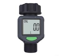 Auto-Rotating LCD Water Meter Garden Hose Tap(B)