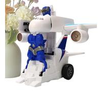 Auto Rotating Transform Robot Plane Toy, Kids Electric Aircraft