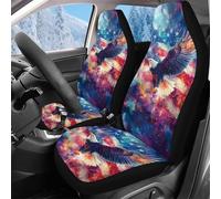 Auto Seat Cover Eagle Usa Flag Front Seats Protector Easy Fit Auto Interior Covers Accessories Protector For Truck Suv Fit Most Cars 52X138 Cm