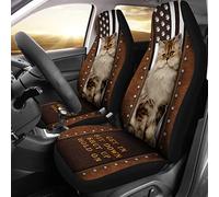Auto Seat Covers Cat Get In Sit Hold On Cars Bucket Seats Cover Universal Sedans Bucket Seats Covers Colorful Car Front Seat Cover Decor For Suv Most Automotive Trucks 52X138 CM