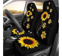 Auto Seat Covers Dog Paw You Are My Sunshine Car Back Bucket Protectors Universal Cars Bucket Seats Cover Durable Sedans Bucket Seats Covers For Most Automotive Suv Trucks 52X138 CM