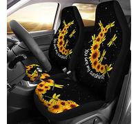 Auto Seat Covers Dragonfly Sunflower You Are My Sunshine Cars Bucket Seats Cover Universal Car Front Seat Cover Decor Funny Car Back Bucket Protectors For Suv Sedan Most Automotive 52X138 CM