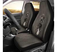 Auto Seat Covers Great Dane Dog Black Background Car Front Seat Cover Decor Universal Cars Bucket Seats Cover Dirty-Proof Sedans Bucket Seats Covers For Most Automotive Suv Sedan 52X138 CM