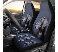 Auto Seat Covers Great Dane Dog Cars Bucket Seats Cover Universal Sedans Bucket Seats Covers Cute Car Front Seat Cover Decor For Trucks Sedan Most Automotive 52X138 CM