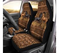 Auto Seat Covers Horse Get In Sit Shut Up Hold On Car Back Bucket Protectors Universal Car Front Seat Cover Decor Durable Sedans Bucket Seats Covers For Suv Trucks Most Automotive 52X138 CM