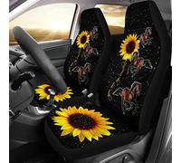 Auto Seat Covers Horse You Are My Sunshine Car Back Bucket Protectors Universal Cars Bucket Seats Cover Dirty-Proof Sedans Bucket Seats Covers For Most Automotive Suv Sedan 52X138 CM
