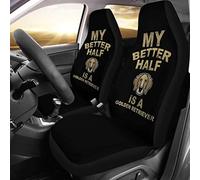 Auto Seat Covers My Better Half Is A Golden Retriever Car Front Seat Cover Decor Universal Car Back Bucket Protectors Comfort Sedans Bucket Seats Covers For Most Automotive Suv Sedan 52X138 CM