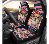 Auto Seat Covers My Sweet Love Bulldog Car Back Bucket Protectors Universal Cars Bucket Seats Cover Colorful Sedans Bucket Seats Covers For Most Automotive Sedan Suv 52X138 CM