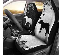 Auto Seat Covers St Bernard Black & White Pattern Background Sedans Bucket Seats Covers Universal Cars Bucket Seats Cover Cute Car Front Seat Cover Decor For Trucks Most Automotive 52X138 CM