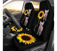 Auto Seat Covers You Are My Sunshine Cars Bucket Seats Cover Universal Sedans Bucket Seats Covers Dirty-Proof Car Front Seat Cover Decor For Suv Sedan Trucks 52X138 CM