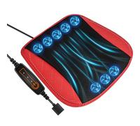 Auto Seat Pad - 44x44cm Ice Silk Mesh USB Powered 3 Speed Ventilated Breathable Cushion, Anti Sweat Cool Fan | Car Driving Comfort Hot Days Black Red Blue Cyan Automotive Accessories 8 Motor