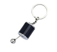 Auto Shifter Keychain, Car Shifter Keyring, 6-Speed Gear Shift Keychain Zinc Alloy Fidget Toy For Car Enthusiasts 10cm Metal Keyring With Fingerprint-Resistant Coating