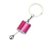 Auto Shifter Keychain, Car Shifter Keyring, 6-Speed Gear Shift Keychain Zinc Alloy Fidget Toy For Car Enthusiasts 10cm Metal Keyring With Fingerprint-Resistant Coating