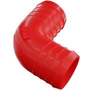 Auto Silicone Hoses 50mm 90 Degree Plastic Hose Connector Red Barbed Hose Connector For Garden Hoses, Pond Hoses, Water Pipes