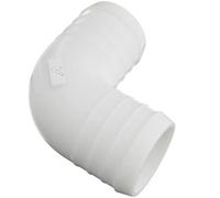 Auto Silicone Hoses 50mm 90 Degree Plastic Hose Connector White Barbed Hose Connector For Garden Hoses, Pond Hoses, Water Pipes