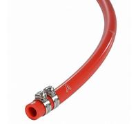 Auto Silicone Hoses 5mm Id X 10mm Od Red Silicone Vacuum Hose 9 Metres With 2 Stainless Worm Drive Clips High Temp Air Breather Washer Tube