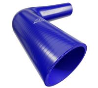 Auto Silicone Hoses Autosiliconehoses 90 Degree Reducing Silicone Elbow Hose High-Temp High Pressure For Turbo Water Intercooler(Blue, 90mm - 76mm)