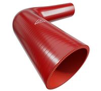 Auto Silicone Hoses Autosiliconehoses 90 Degree Reducing Silicone Elbow Hose (Red, 76mm - 51mm)