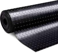 Auto Silicone Hoses Coin Pattern Anti-Slip Rubber Flooring Roll 3mm Thick 1M Wide X 3M Garage Gym Workshop Stable Matting