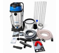 Auto Silicone Hoses Gutter Vacuum Cleaner Kit 3000W 100L Wet Dry Vac 7.5M Pole Hd Inspection Camera Triple Motor 5M Hose Red