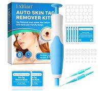 Auto Skin Tag Removal Kit - Wart Remover with 40 Removal Bands & 10 Cleansing Wipes, Fast-Acting Removal Pen for Small to Large Size 2mm-8mm, Safe and Effective Clear Skin Tag & Mole (1)
