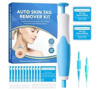 Auto Skin Tag Removal Kit with Pen for Face & Body - Fast, Easy Treatment for 2mm-8mm Tags, Safe & Painless Mole Removal System, Includes 40 Bands & 10 Cleansing Wipes