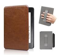 Auto Sleep/Wake Function Textured Handheld Protective Case Compatible with Kindle Paperwhite and Kindle Colorsoft 7" 12th Gen 2024,Slim Shell Case Premium PU,Drop-Resistant,Anti-Scratch (Brown)