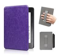 Auto Sleep/Wake Function Textured Handheld Protective Case Compatible with Kindle Paperwhite and Kindle Colorsoft 7" 12th Gen 2024,Slim Shell Case Premium PU,Drop-Resistant,Anti-Scratch (Purple)