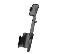 Auto Smartphone Mounting Dock Beverage Holder Fitment Using Jointed Arm Spring Clamp Texture for Reachable Screen Positioning on Longer Journeys Car Cup Holder Phone Mount Adjustable Vehicle
