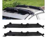 Auto Soft Car Roof Rack Outdoor Rooftop Luggage Carrier Load 60kg Baggage Easy Fit Removable 600D Oxford and PVC for 2 or 4 Door Cars