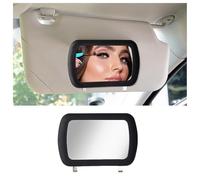 Auto-Sonnenblenden-Spiegel - Clip-on Vanity Mirror for Women and Girls, Universal Visor Accessory for Vehicles (Black)