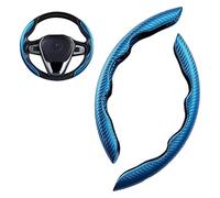 Auto Steering Wheel Cover For BMW For X1 E84 F48 F49 U11/X2 F39/X3 E83 F25 G01/X4 F26 G02 Segmented Steering Cover Protector 2 Pcs Steering Wheel Cover Protector(C-Blue)