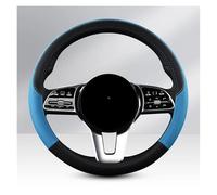 Auto Steering Wheel Cover Leather Car Steering-wheel Cover 38CM Sport Style Auto Anti-Slip Scratch(Blue)