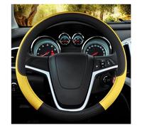 Auto Steering Wheel Cover Universal Braid On The Steering-wheel Popular Non-slip Car Styling Accessoires Wheel Sleeve Protector(Yellow)