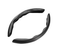 Auto Steering Wheel Covers Non Slip Auto Interior Decoration Accessories Carbon Fiber Look Universal Car Steering Wheel Booster Cover(A)