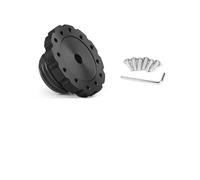 Auto Steering Wheel Hub Adapter Quick Release Aluminum 75MM Steering Wheel Adapter Sim Racing Gaming Fit Use For Thrustmaster T300, T500, TS-PC, TS-XW(Black)